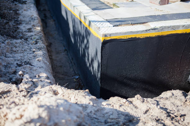 Residential Waterproofing installation at a Pikesville, MD home by SJ Waterproofing Pros